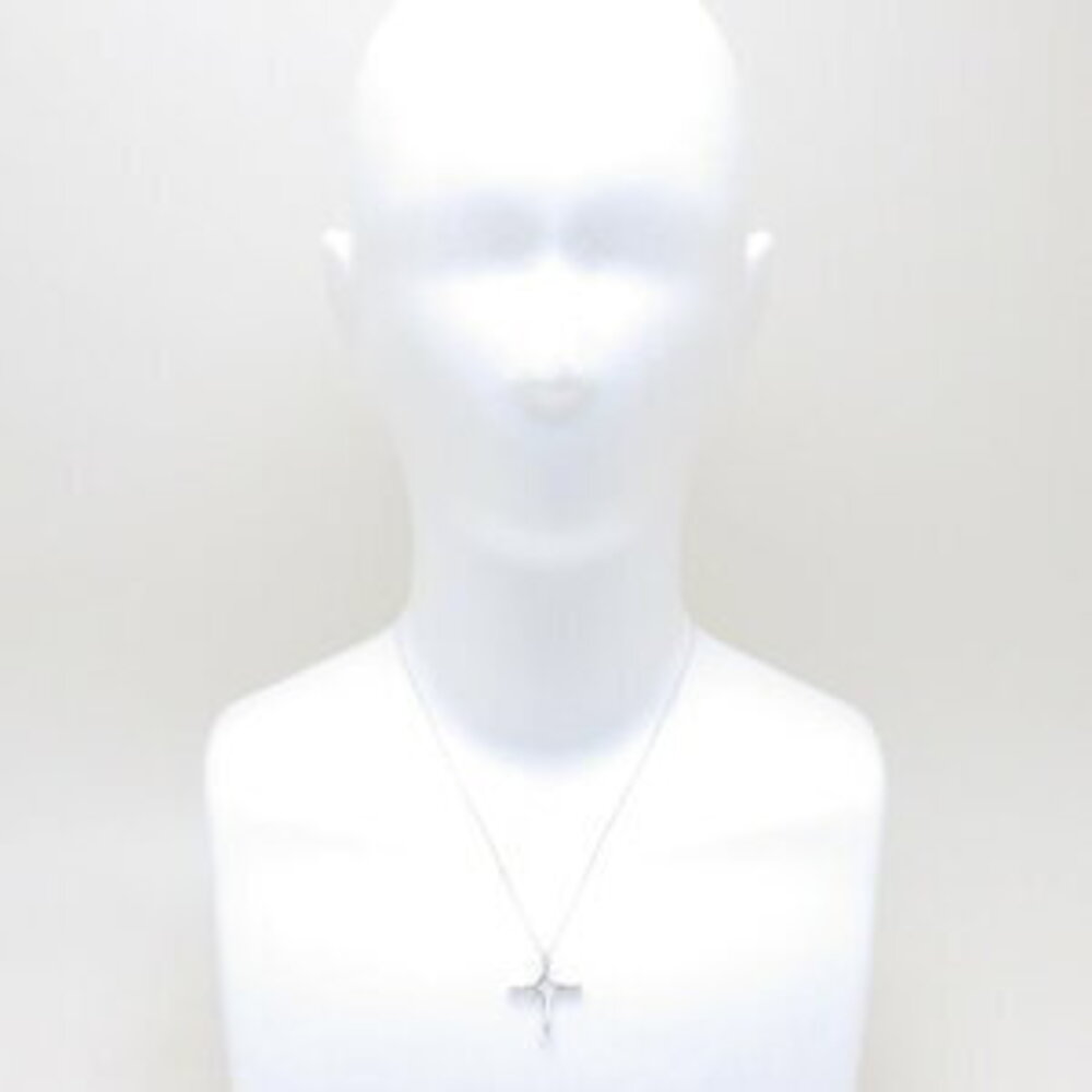 Tiffany Infinity Cross Necklace Silver Open Pendant